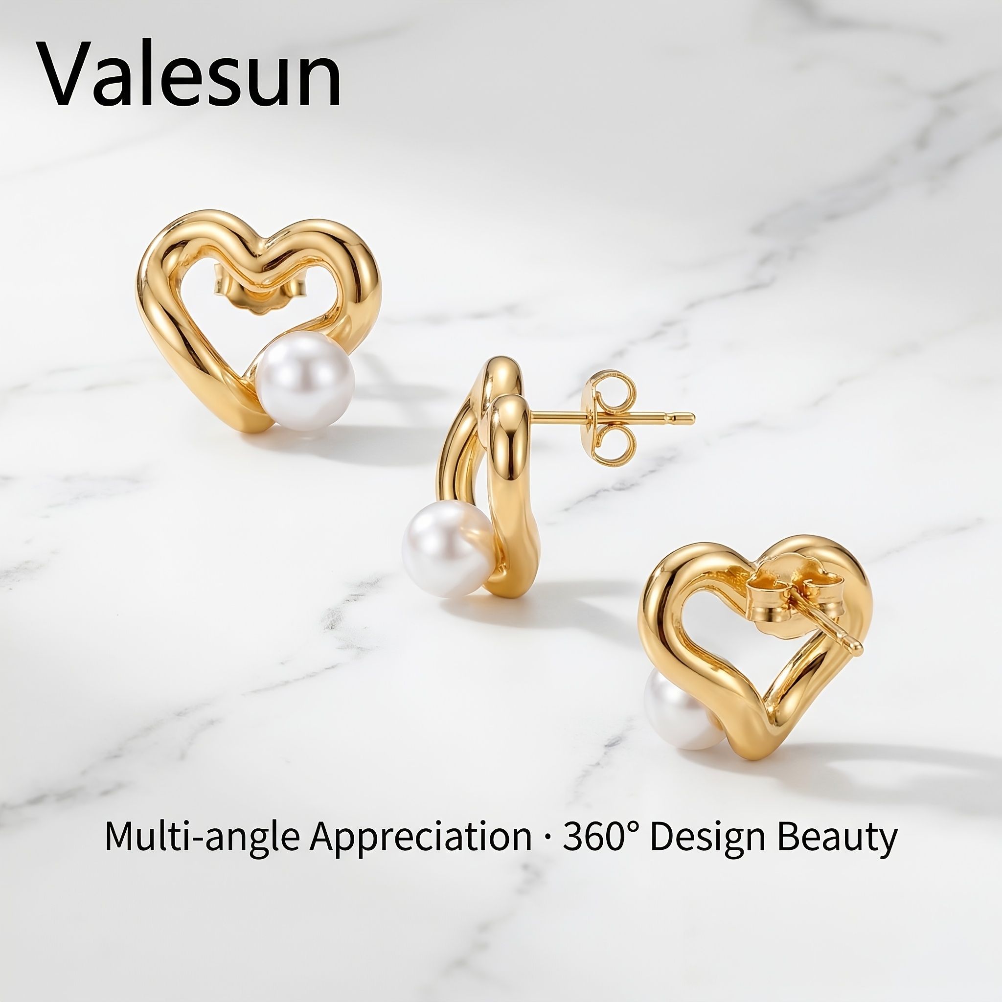 Girls' 18K Plated Hypoallergenic Earrings